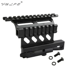 VULPO Тактический АК серия рельс Боковое крепление Быстрый QD стиль AK47 AK74 Сайга отсоединения 20 мм Вивер рельс для охоты страйкбол прицел