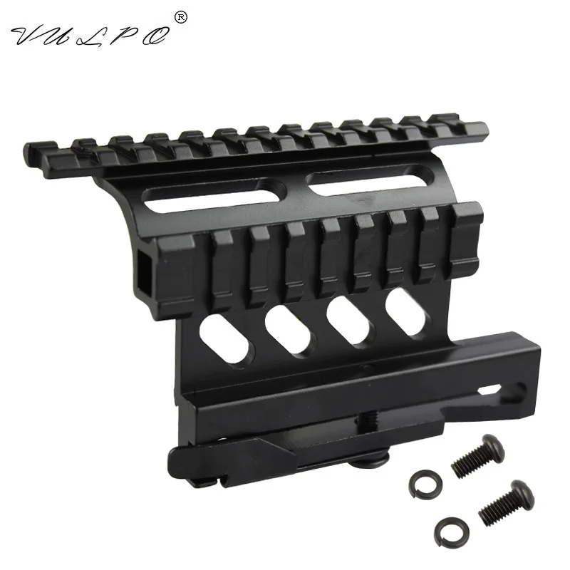 

VULPO Tactical AK Serie Rail Side Mount Quick QD Style AK47 AK74 SAIGA Detach 20mm weaver rail for Hunting Airsoft Scope