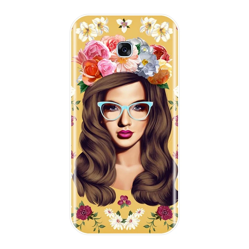 Силиконовый чехол для телефона Samsung Galaxy A3 A5 A7 2016 2017 Желтая Мягкая задняя крышка 2018