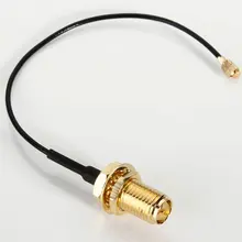 10 см PCI U. FL/IPX для RP-SMA гнездо Пигтейл кабель-удлинитель RP-SMA антенна WiFi Пигтейл кабель IPX к SMA 1,13