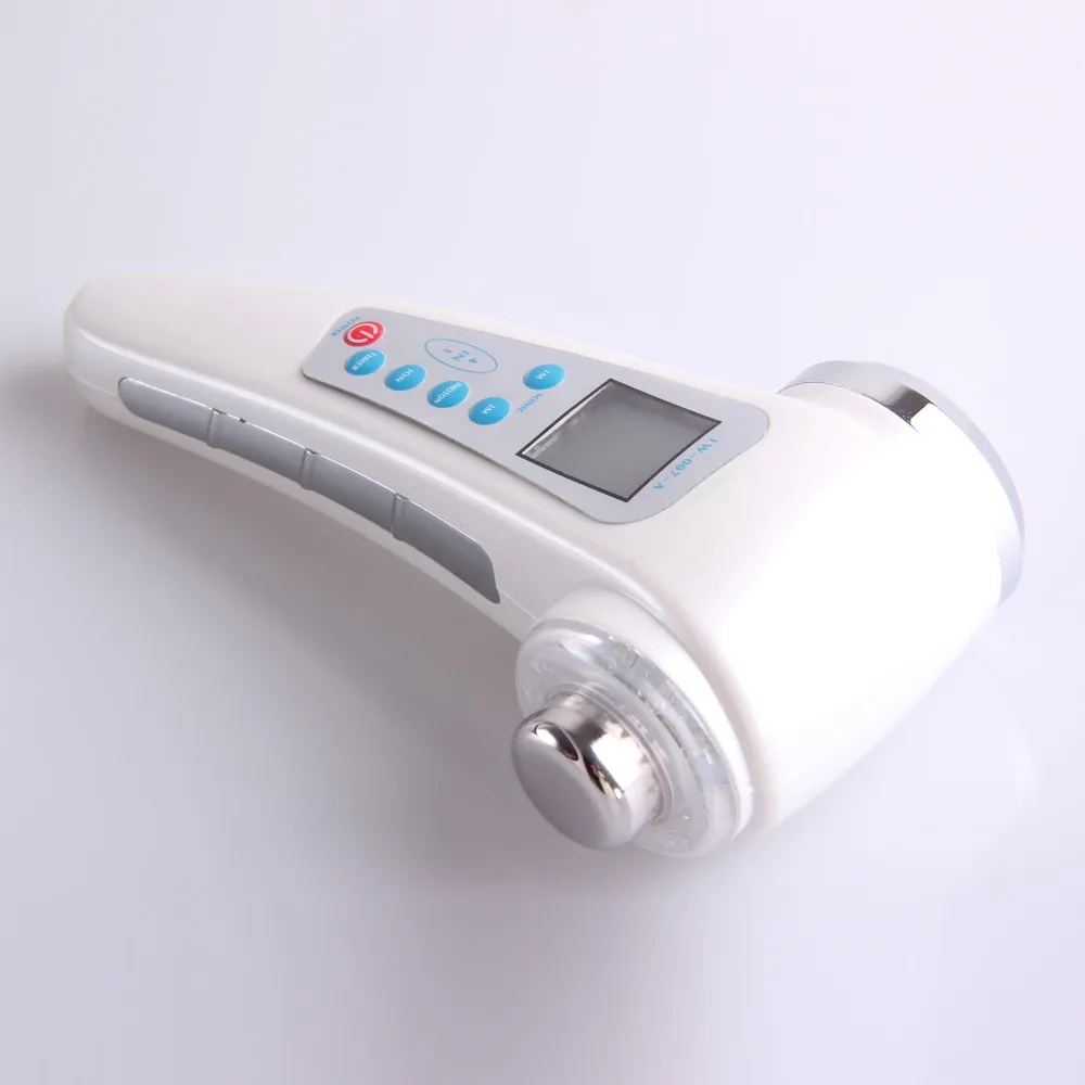 Equipamento da Beleza Ultra-sônico + Íon Galvânico + Led Rejuvenescimento da Pele 4 em 1 Ultra-som + 3 Display Fóton Massageador Facial Lcd 1 Mhz 14 Beleza e saúde