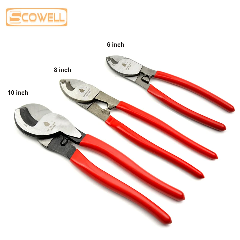 

30% off 6"/8"/10 inch Heavy Duty Cable Wire Cutting Pliers Germany Type Mini Stripper Wire Cutter CR-V Steel Pocket Cable Nipper