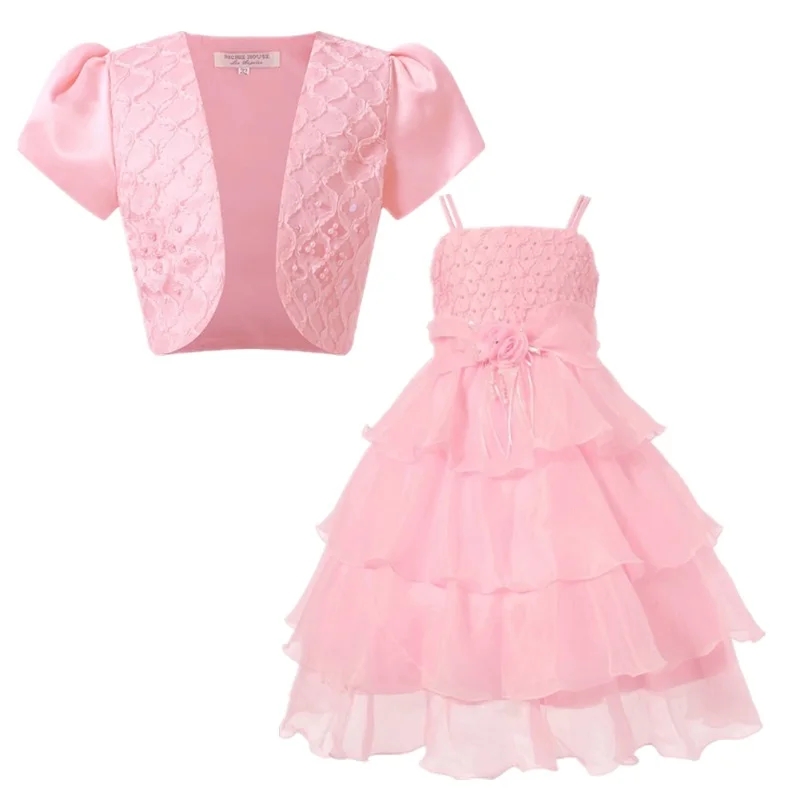 

2Pcs Girls Princess Dresses New Arrivals Children Christmas Party Vestido,Baby Girls Summer Princess Clothes Dresses For Kids