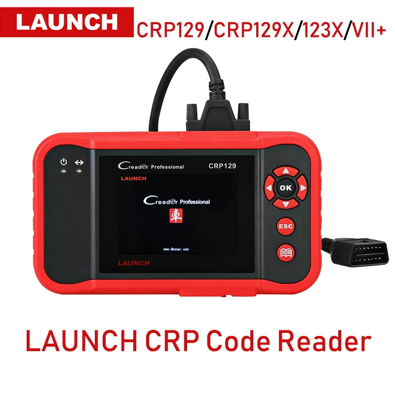 

Launch CRP Code Reader OBD2 Car Scanner DIY Automotive Diagnostic Tool Auto Scan Tools CRP129 CRP129X CRP123X Creader VII+