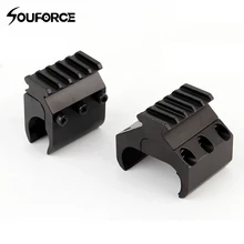 20 мм двойной/однотрубный Пикатинни адаптер для рельсового крепления ружья охотничьи аксессуары