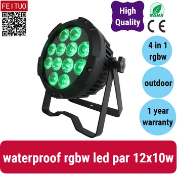 

A- 20x Outdoor lights party 12x10w led par waterproof rgbw10watt par 64 led rgbw