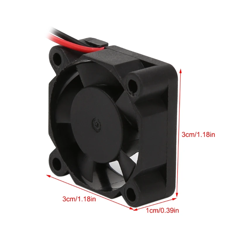 Высокое качество 30 мм 30x30x10 мм 12 В 2Pin DC провод кулер маленький охлаждающий вентилятор для 3D Pinter часть высокое качество
