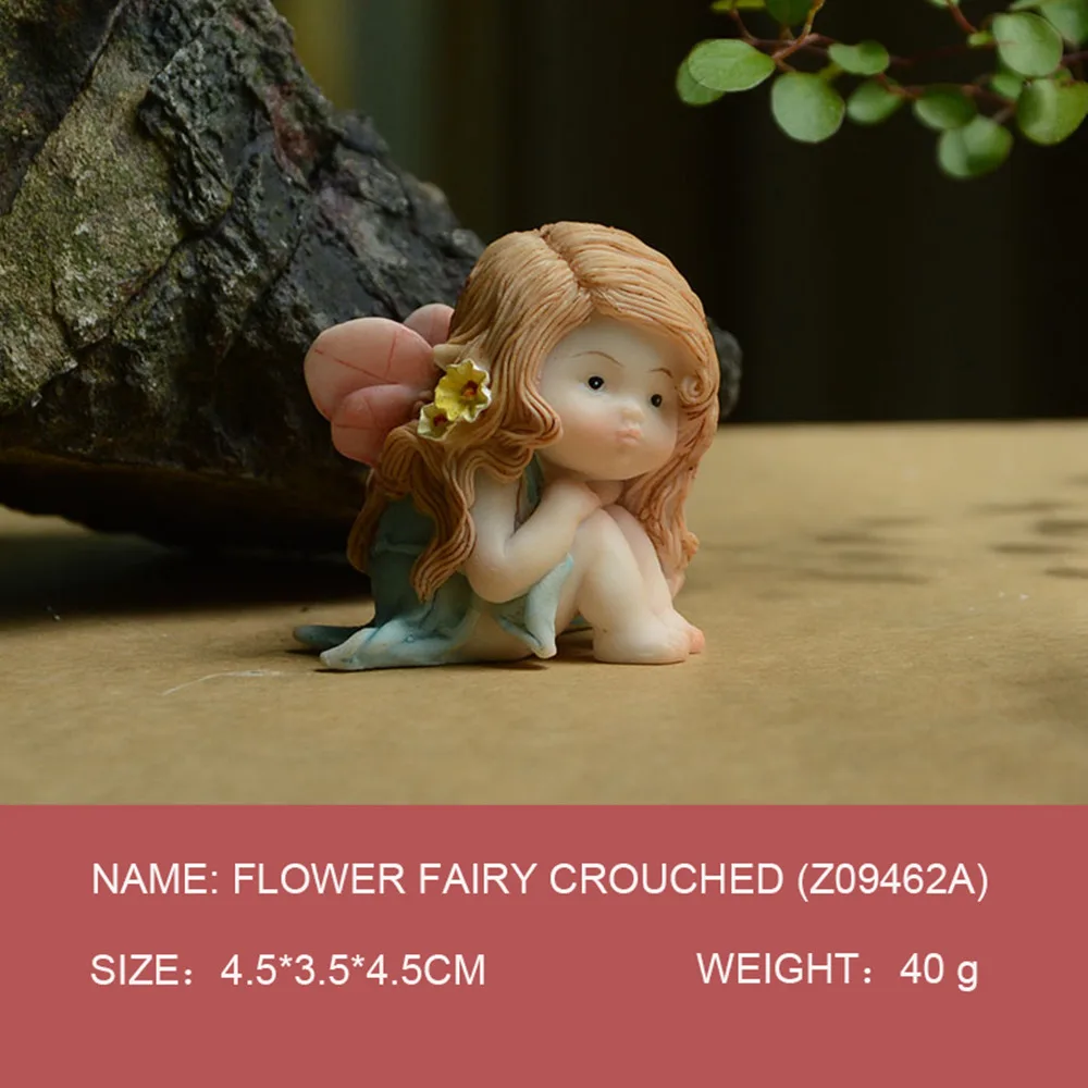 Everyday Collection cute baby Figurine Fairy Garden Decoration Angel miniature home Ornament girl Festival gifts - Цвет: Z09462A