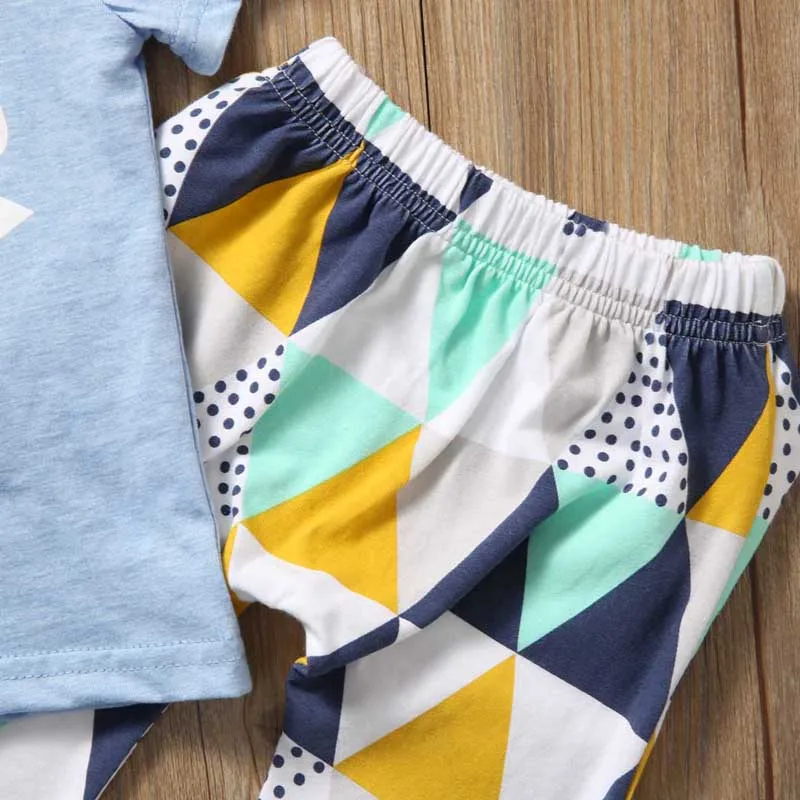 Summer-2017-Newborn-Baby-Boy-Clothes-Short-Sleeve-Cotton-T-shirt-Tops-Geometric-Pant-2PCS-Outfit (2)