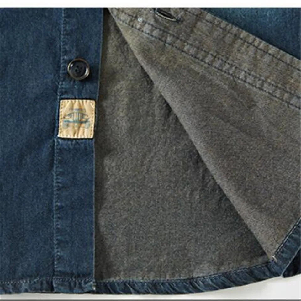 ROHOPO/Летняя хлопковая джинсовая рубашка с короткими рукавами и потертыми карманами, Мужская джинсовая рубашка, винтажная Повседневная Джинсовая Верхняя одежда на одной пуговице