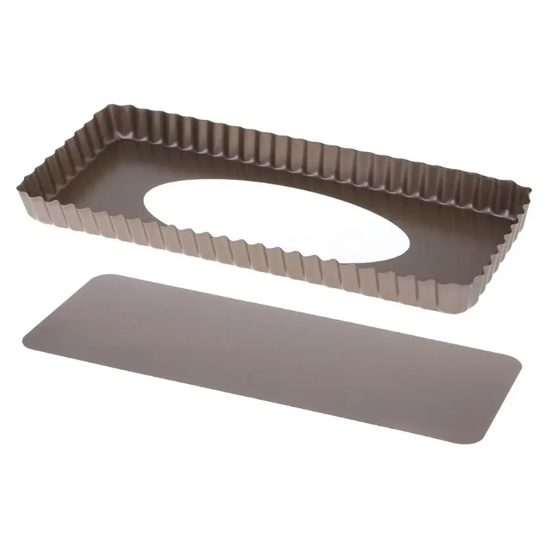 Fluted Pie Tart Pan Mold Baking Removable Bottom Nonstick Quiche Tools