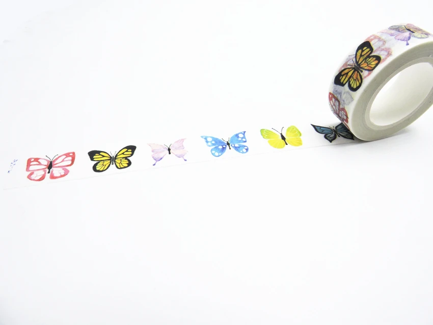 

2016 New Printing Washi Tape Office Adhesive Scrapbooking Tools Kawaii Decorative Great Christmas Cute Craft Gift Butterfly