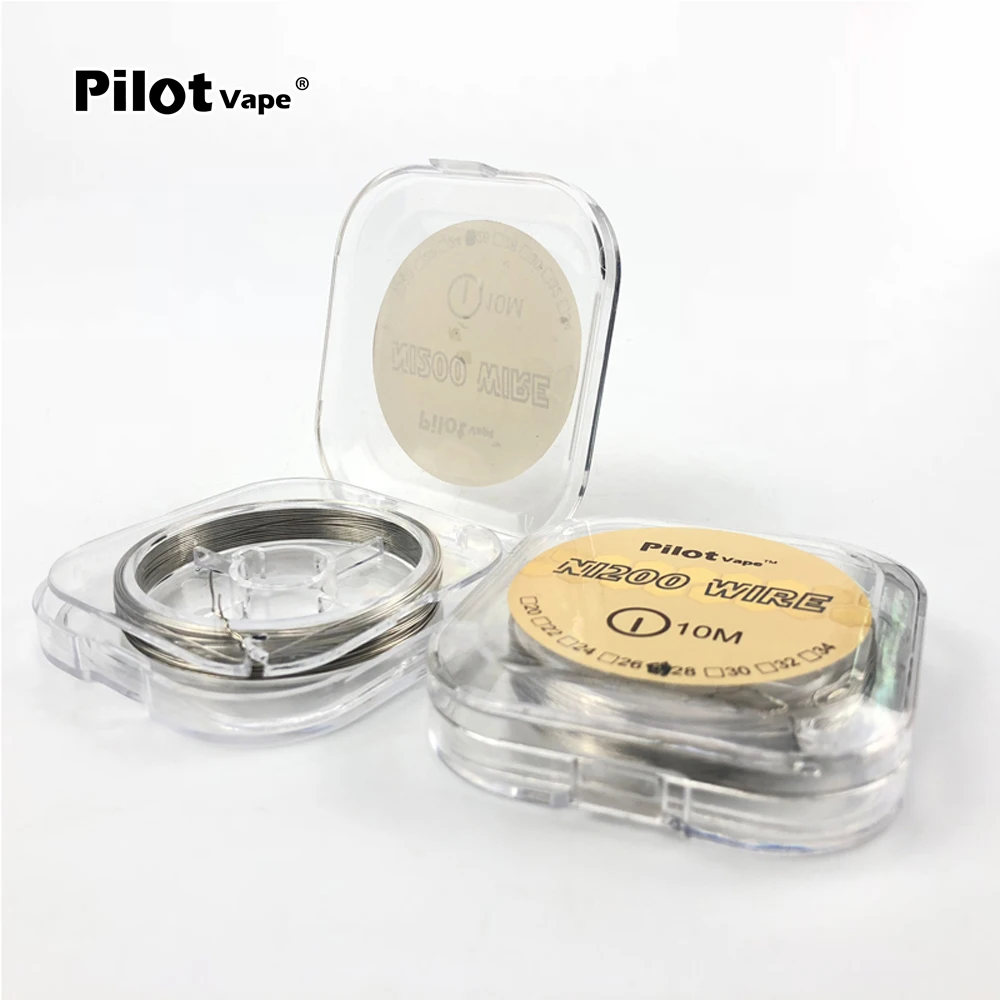 Pilot Vape 10m/roll Ni200 Heating Wires 26/28GA Heating Wire for RDA RTA Atomizer Pilot Vape 10m/roll Ni200 Heating Wires 26/28GA Heating Wire for RDA RTA Atomizer