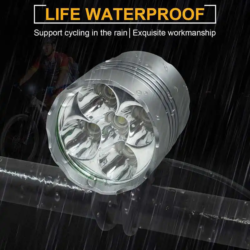 Top WasaFire 6000lm 5* XM-L T6 LED Bicycle Front Light 3 Modes Rechargeable Flashlight 8.4V Charger bike light headlights Front Lamp 6 Top WasaFire 6000lm 5* XM-L T6 LED Bicycle Front Light 3 Modes Rechargeable Flashlight 8.4V Charger bike light headlights Front Lamp 6