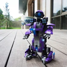 

RC DIY Assembled Electric Robot Legaoing Remote Control Assembled Building Blocks Compatible Model Remote Control Assembly Toy