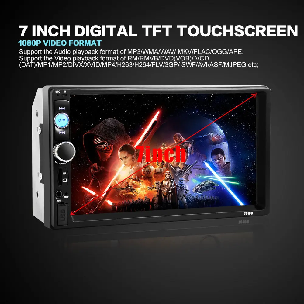 2DIN 7in Οθόνη Αφής Αυτοκινήτου Bluetooth SD/USB/AUX/MP3/4/5 Multimedia Player YH-8702 2DIN 7in Οθόνη Αφής Αυτοκινήτου Bluetooth SD/USB/AUX/MP3/4/5 Multimedia Player YH-8702