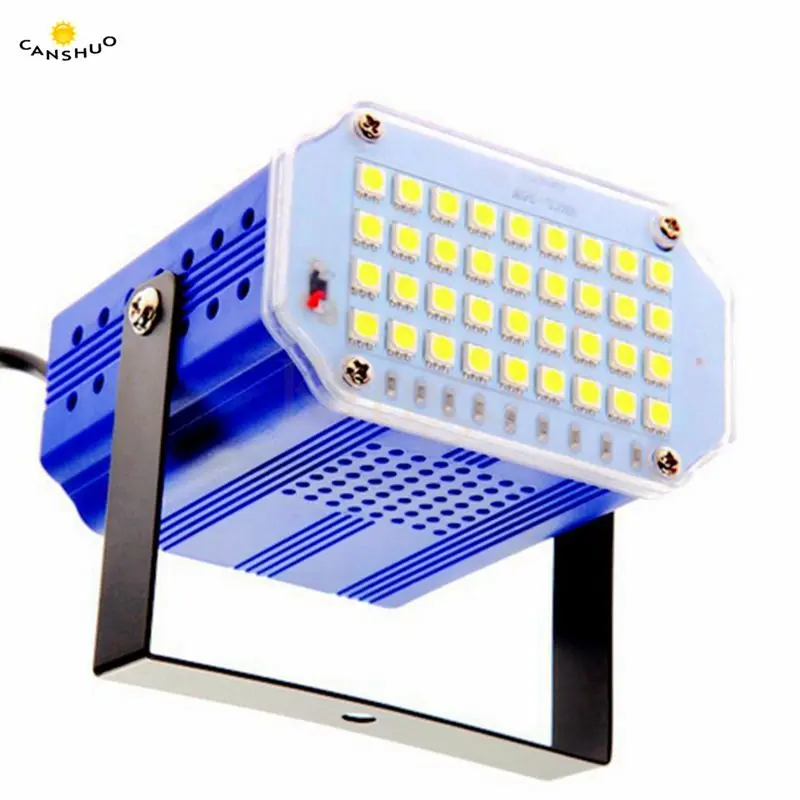 

36 LED DJ Disco Sound Activated Laser Projector Strobe Flash Lumiere RGB White Stage Lighting Effect Lamp Music Party Light