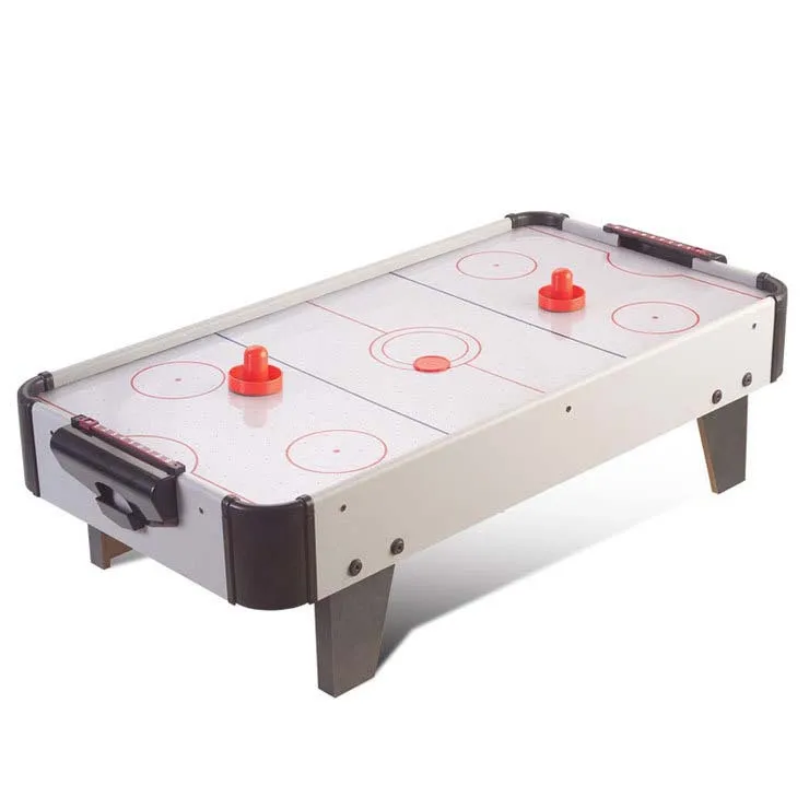 

Table top air hockey white color electric powered 32inch indoor recreational air hocky table kids air hockey table