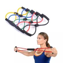 1 шт. дома 8 форма пояса для йоги ремень портативный эластичные спортивные бинты Мода Бодибилдинг Фитнес оборудование 5 цветов