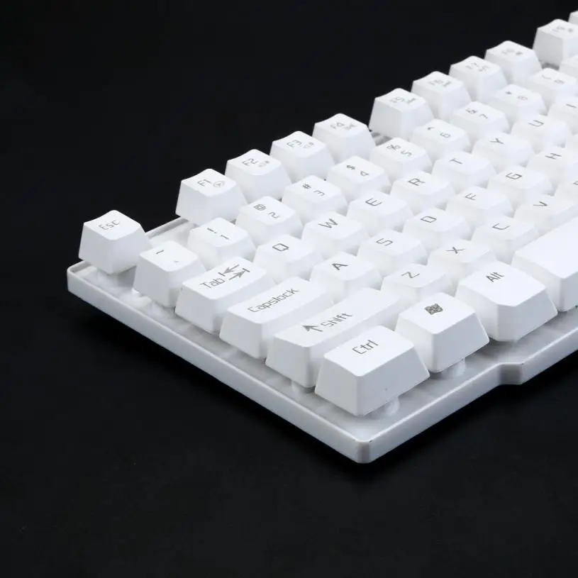 

Good Sale Gaming Keyboard 103 keys Wired USB Metal Base Keyboard For Game For LOL Jan 6