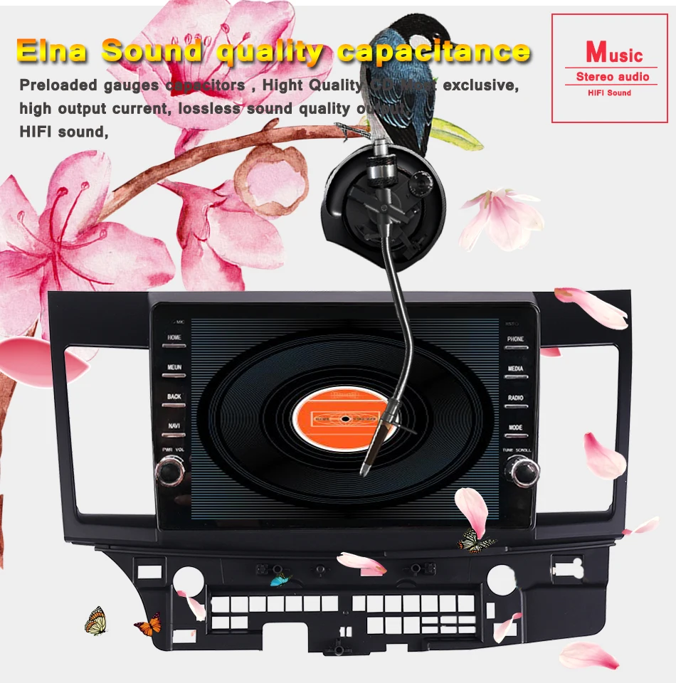 Sale Android 9.0 car dvd Octa core for Mitsubishi Lancer  2008 2009 2010 11 2012 2013 2014 2015 car stereo navigator Autoradio player 8