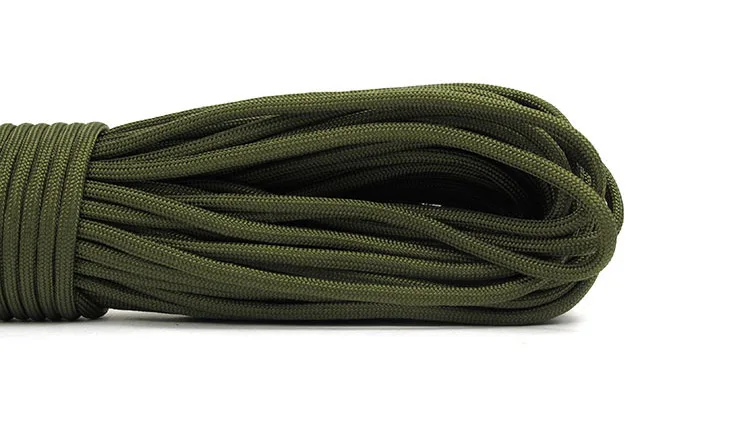 122," парашютный шнур 550 Mil Spec 9 жила кабеля уличный спасательный Паракорд парашютный шнур веревка оборудование для кемпинга - Цвет: Army Green
