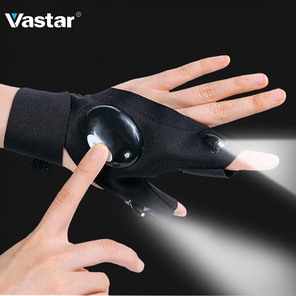 

Vastar Hand Tools Lighting Waterproof Gloves with Led Light for Repair Tool Kit, include Battery