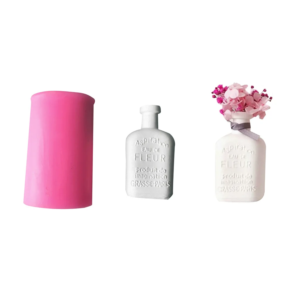 3D ваза для бутылки вина, силиконовая форма, полимерная глина, мыло, пластырь для ароматерапии, форма для украшения дома, гостиной, ручная работа