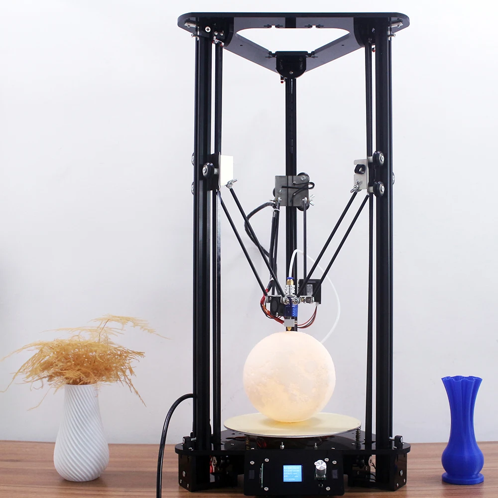 

High precision 3d printing machine with large build size D180*320MM metal desktop kossel delta diy 3d printer kit with filament