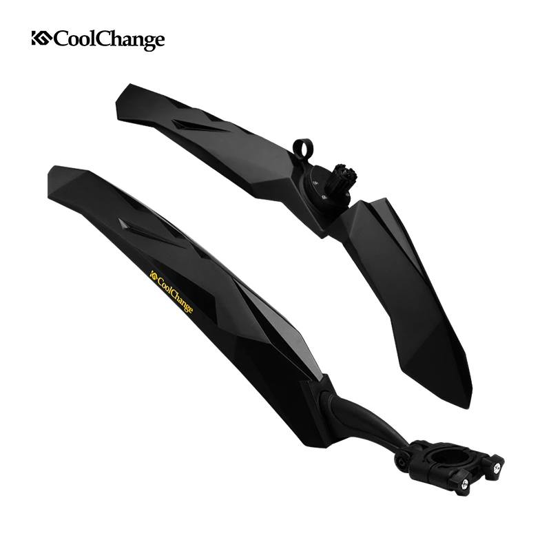 CoolChange Bike Fender Parts 26 Bicycle MTB Front Rear Fenders Cycling Flectional Mountain Mud Road Mudguard Accessories