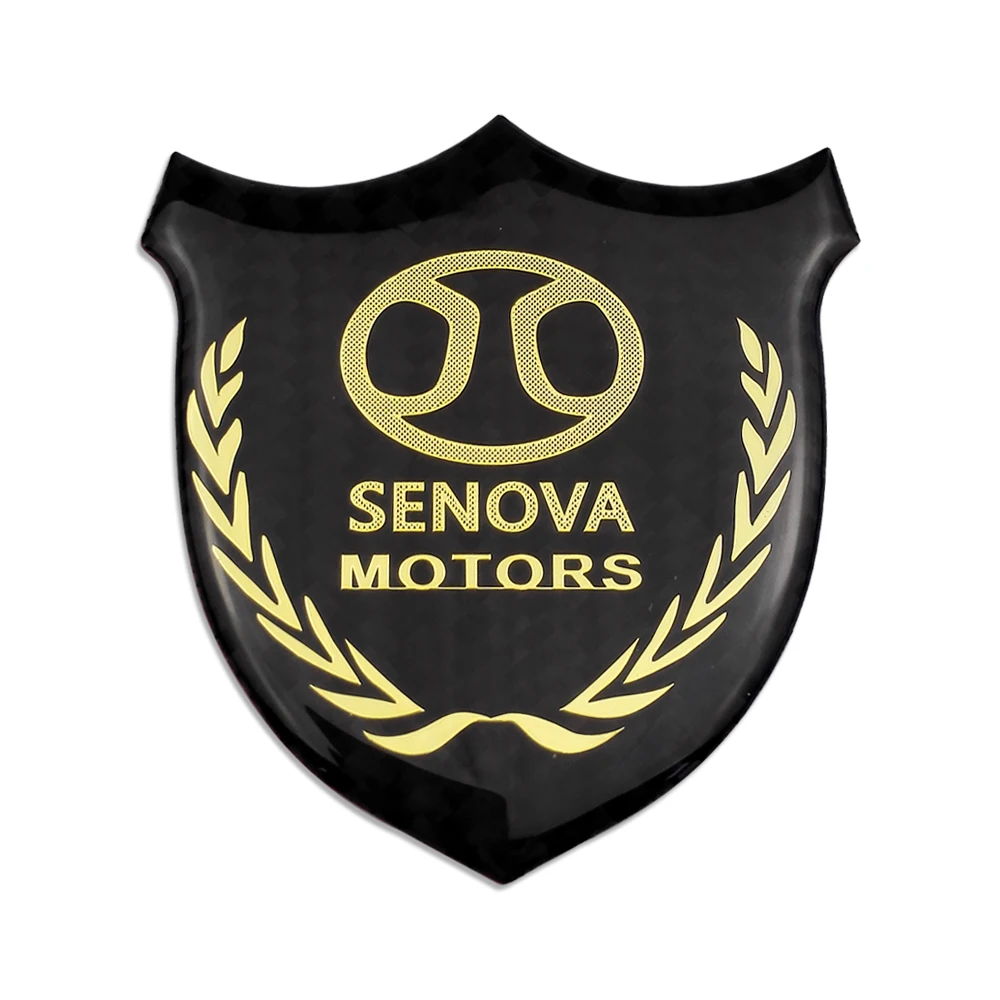 

Vehicle Logo Badage Stickers And Decals Emblem Door Protector Fender For SENOVA Motors X35 D50 X55 X25 D70 X65