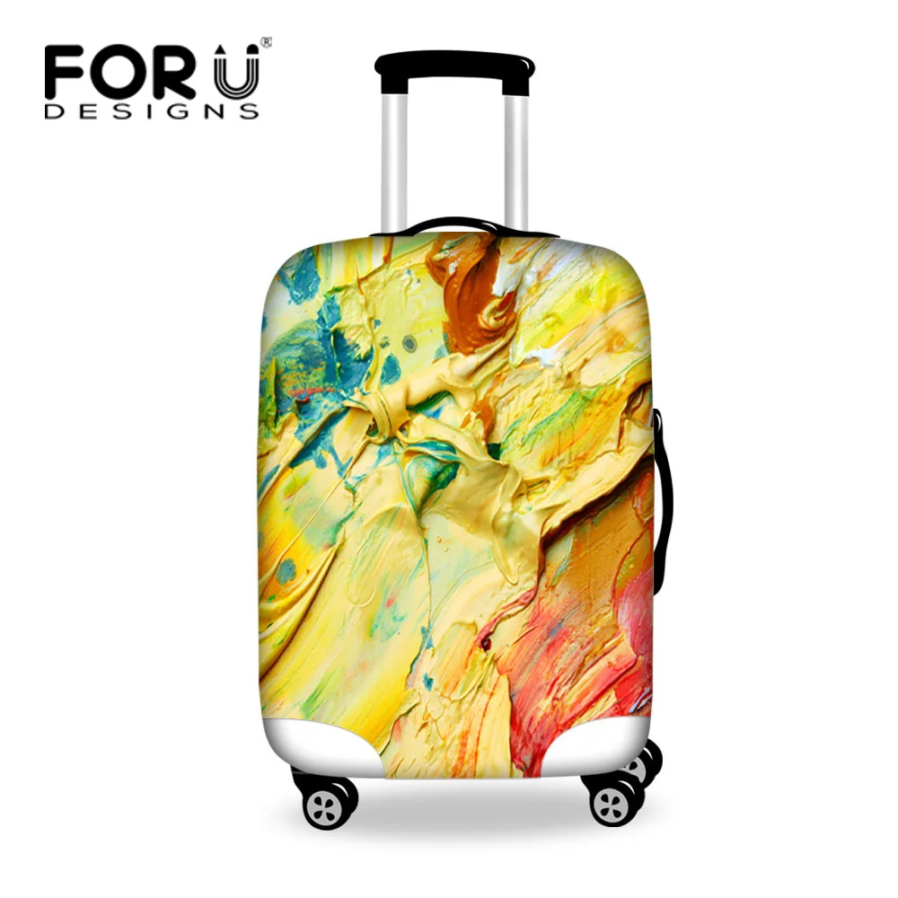 FORUDESIGNS Classic Painting Travel Baggage Cover Waterproof 18 30inch