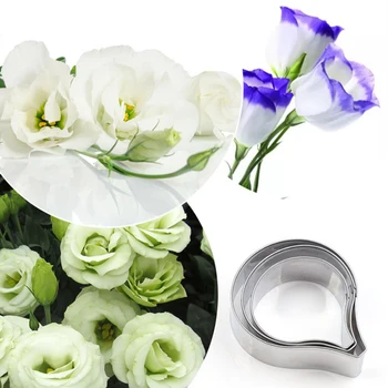 

Lisianthus Petal Cookie Cutter Stainless Stell Pastry & Biscuit Baking Cutter Cake Mold Fondant Tools