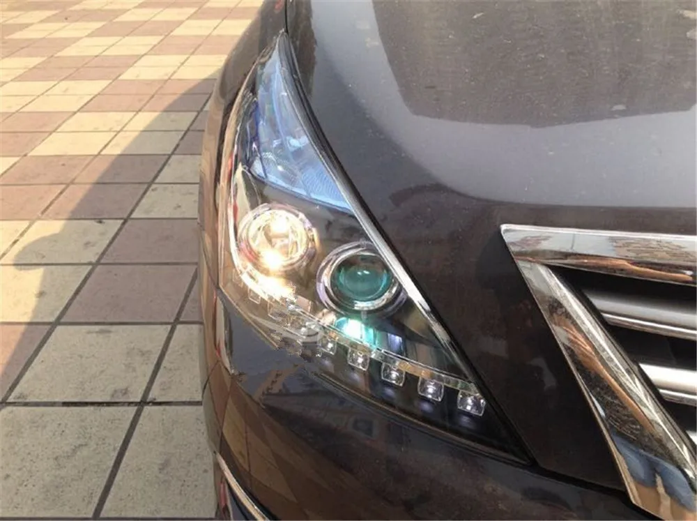 Для Nissan Teana фары 2008 2009 2010 2011 2012 Altima светодиодный фары DRL Hid вариант фара ангельский глаз луч автомобильные аксессуары