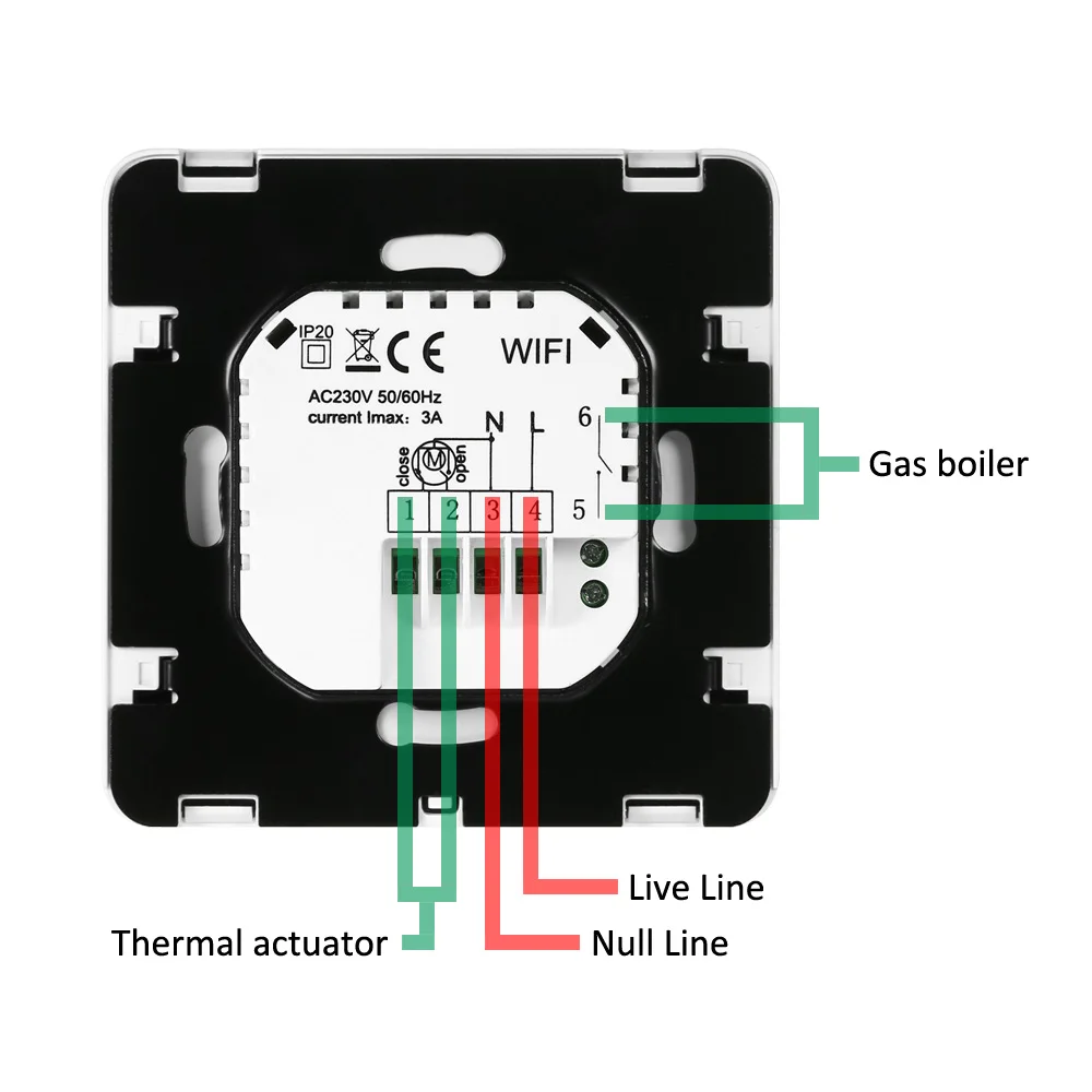 Wifi 16A/3A цифровой термостат воды/Электрический настенный нагреватель регулируемая атмосфера программируемый термометр беспроводной с ЖК-дисплеем