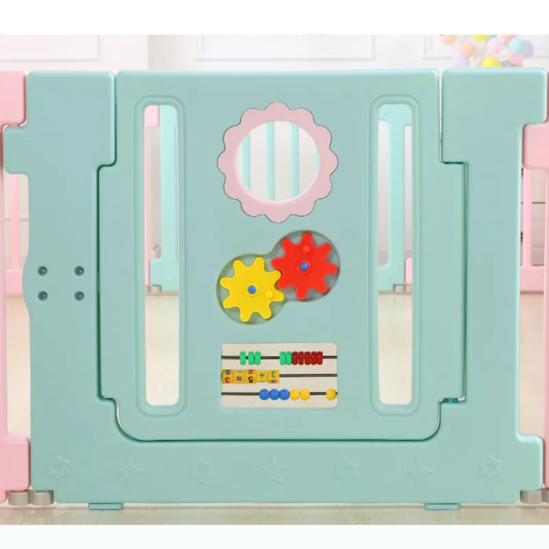 Children's Indoor Playgrounds Safety Baby Fence with Educational Baby Gate Door Playpen Child Safety Fence Playpen for Baby Toys