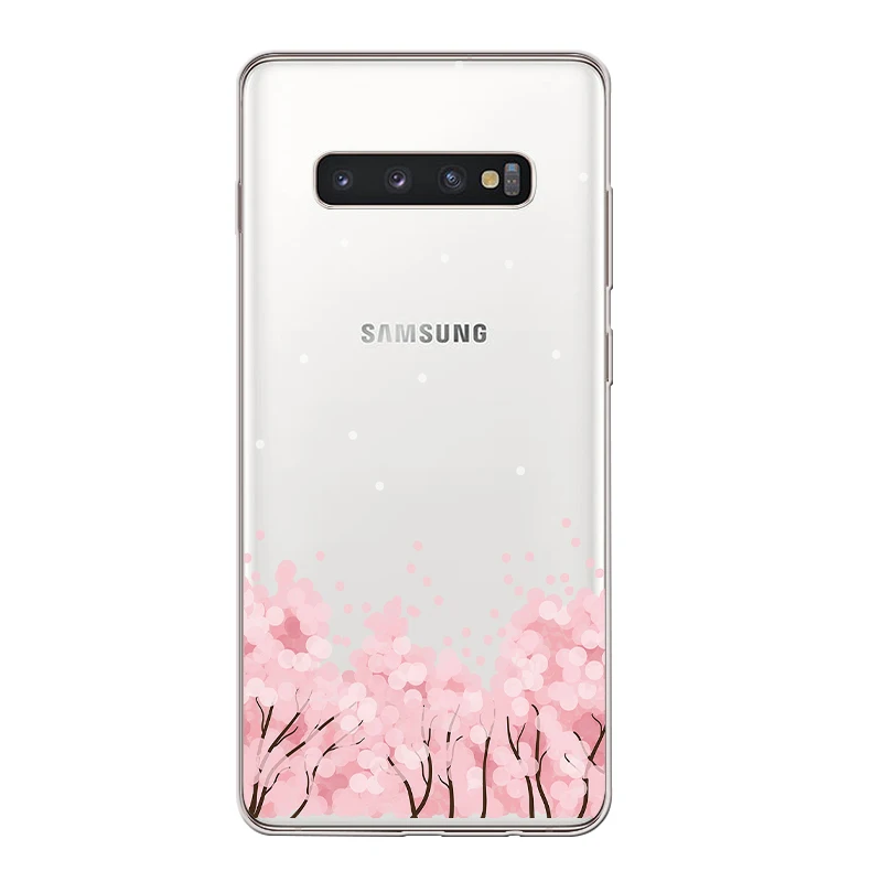 Ciciber Вишневое дерево для samsung Galaxy S9 S10 S8 S10+ плюс S10e крышка чехол для телефона из мягкого ТПУ с рисунком Чехлы для S7 S5 S6 Edge mini Fundas Coque