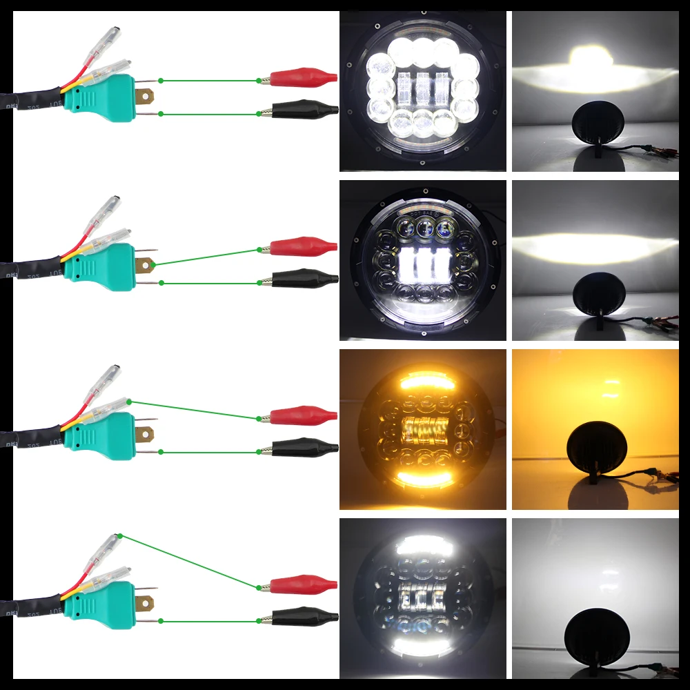 CO LIGHT – phare LED 7 pouces 180W 6D, feux de conduite Hi/Lo, DRL, ambre  blanc, 12V, pour Hummer Lada Niva - AliExpress