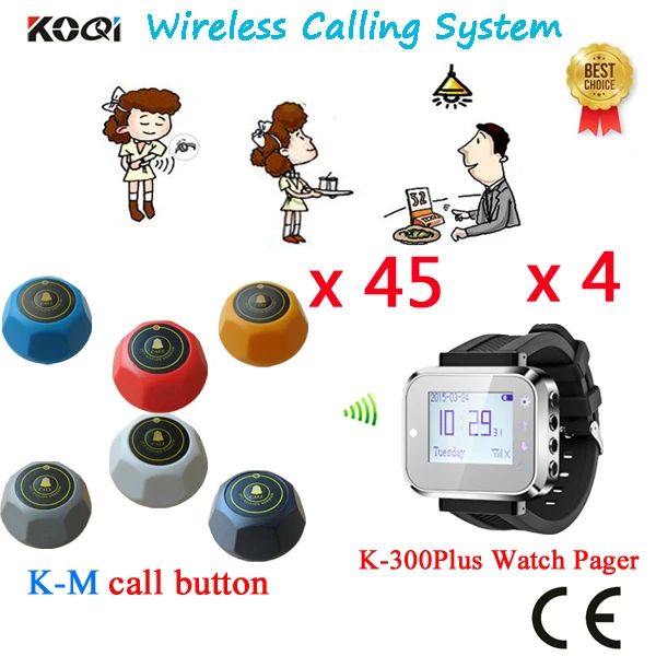 US $484.58 Table Ordering System Competitive Price With Smart Watch Receiver And Durable Call Button 4 Watch 45 Table Call Button