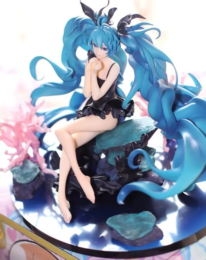 Большая 30 см Новинка Горячая новинка Hatsune Miku Deep Sea Girl Ver анимация ПВХ Аниме Фигурка модель игрушки Banpresto фигурка