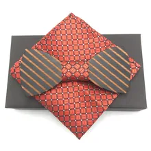 BLIMI мужской ручной работы деревянный брачный галстук-бабочка свадебные галстуки-бабочки для мужчин принт бабочка галстук деревянный лук галстук набор