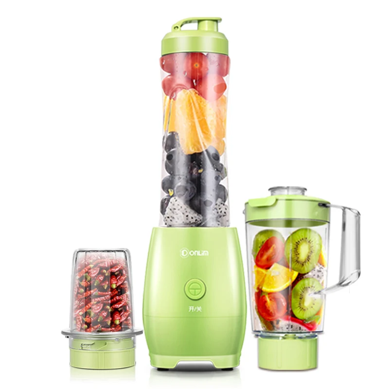 

Electric Potable blenders Mini Juicer with 3 Cups Mini Meat Grinder Mixer Sports Cups Kitchen Mini Liquidificador Food Processor