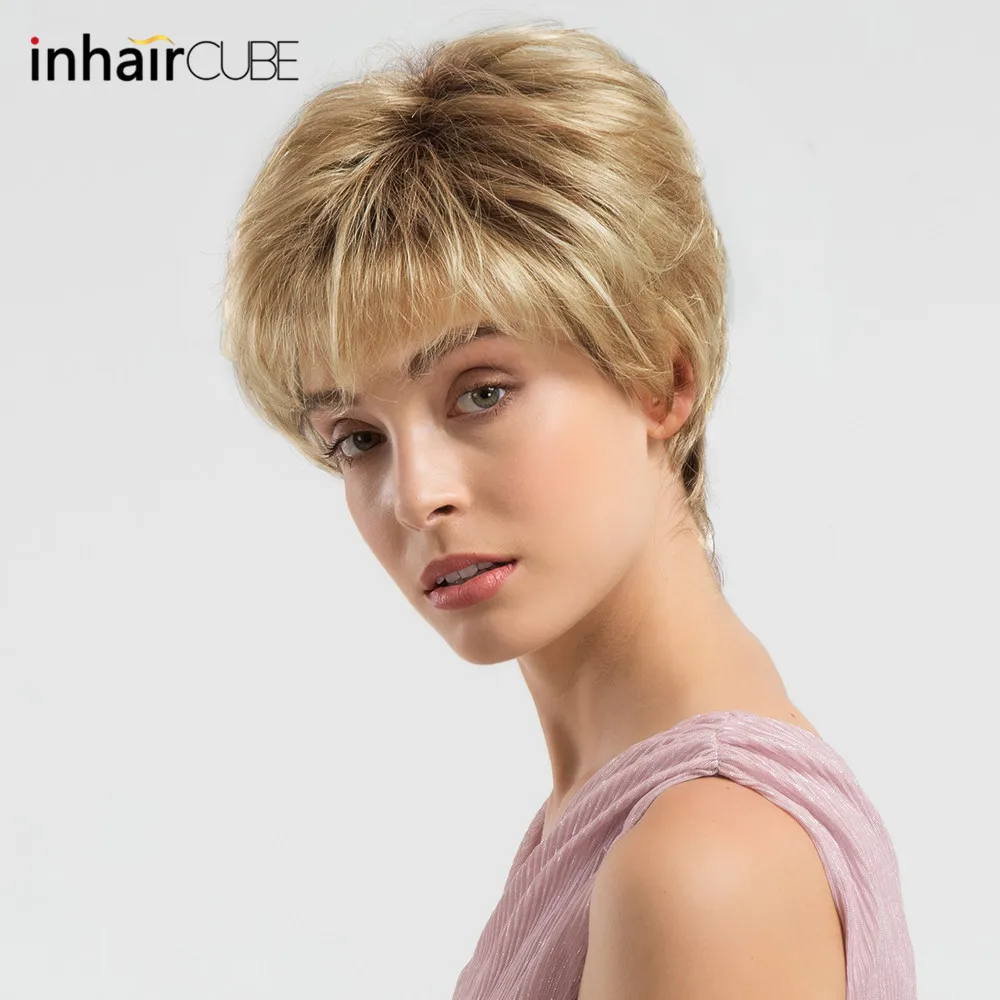 INHAIR CUBE 6 дюймов 50% синтетические человеческие волосы натуральные волнистые