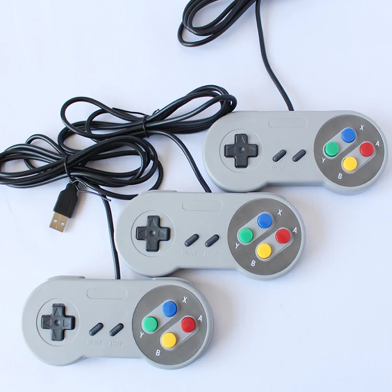 2017 классический ретро USB игровой контроллер для Nitendo SNES Поддержка Windows PC/MAC/Android TV BOX