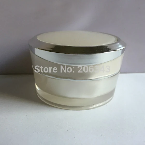 Boião de Creme para o Dia Creme para os Olhos Embalagens de Cosméticos Ouro Acrílico Creme Gel Essência Hidratante Plástico Jar 15g - 4 para o dia creme creme para os