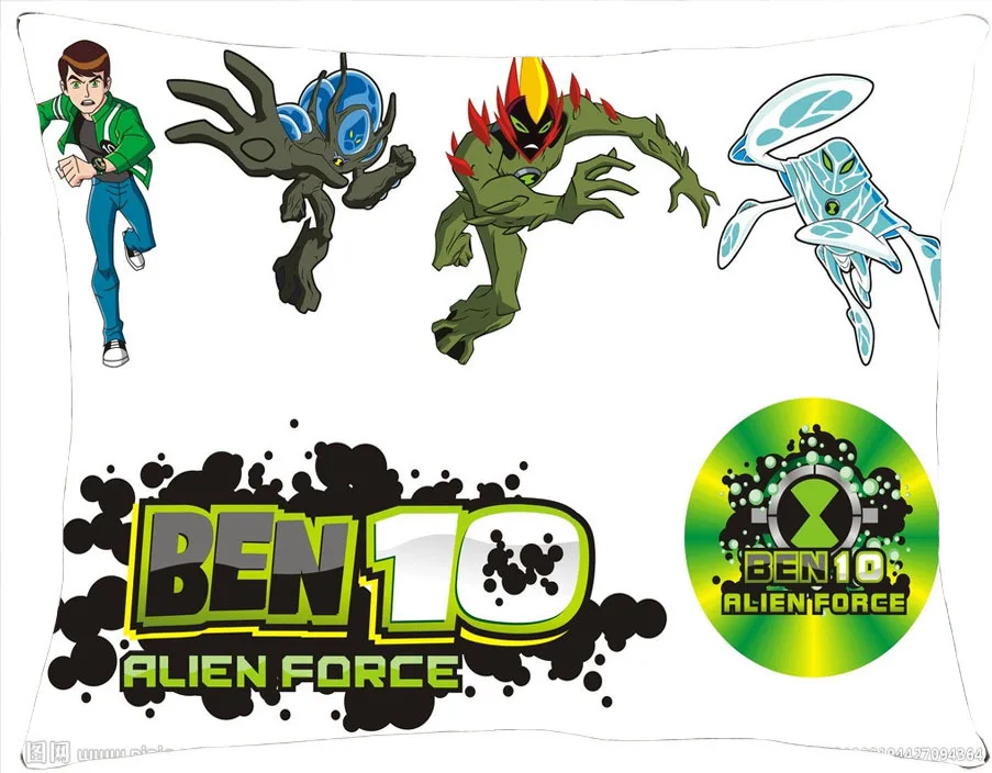 free shipping ben 10 alien force35x45CM double side same picture pillow