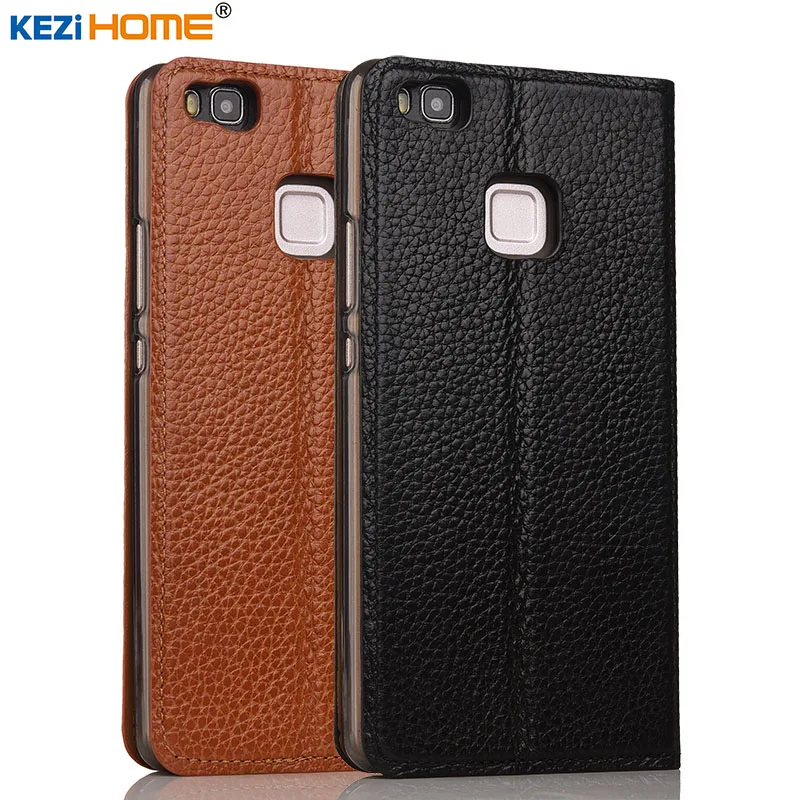 bilder für Huawei P9 Lite fall KEZiHOME Litschi Echtem Leder Flip Stand leder Abdeckung capa Für Huawei P9 Lite 5,2 ''Phone cases coque bilder für Huawei P9 Lite fall KEZiHOME Litschi Echtem Leder Flip Stand leder Abdeckung capa Für Huawei P9 Lite 5,2 ''Phone cases coque