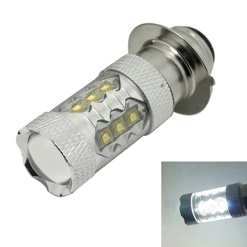 

12V H6 80W 16LED Headlight Fog Light Daytime Running Light Bulb Motorcycle Light 1Pcs