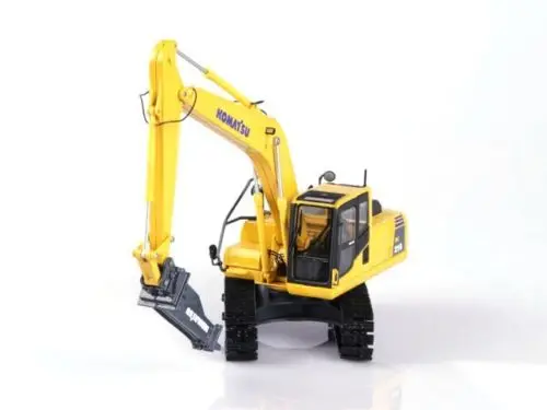 Collectible Diecast Toy Model 1:50 Scale Komatsu PC210-8 Hydraulic Excavator With Hammer Drill Construction Vehicle Decoration