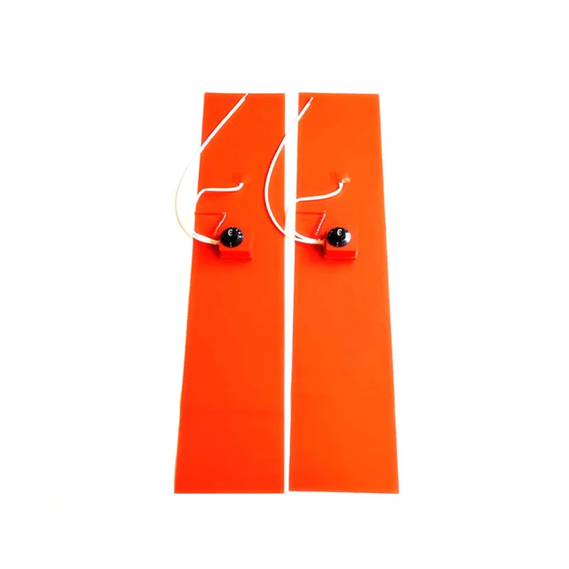 

220v 800w 200*1000*1.5mm Silicone Oil Drum Heater adhesive 1 side dial thermostat on pad 1500mm lead wire